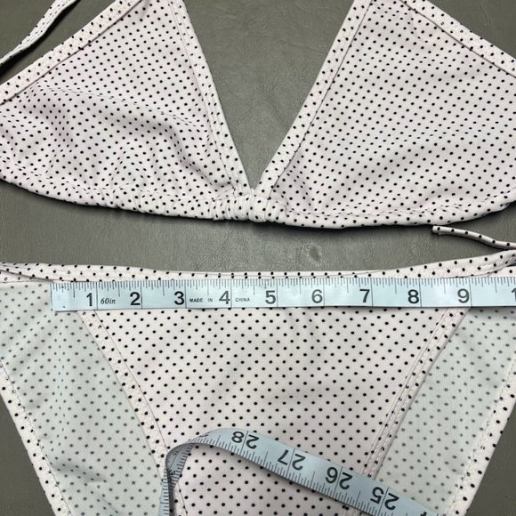 NWOT One Size Green/Yellow Striped Bikini - Picture 5 of 8